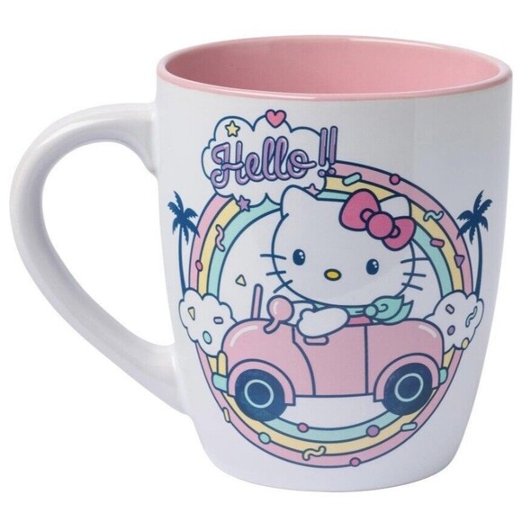 Hello Kitty Driving a Car 25oz NWT - Picture 2 of 2